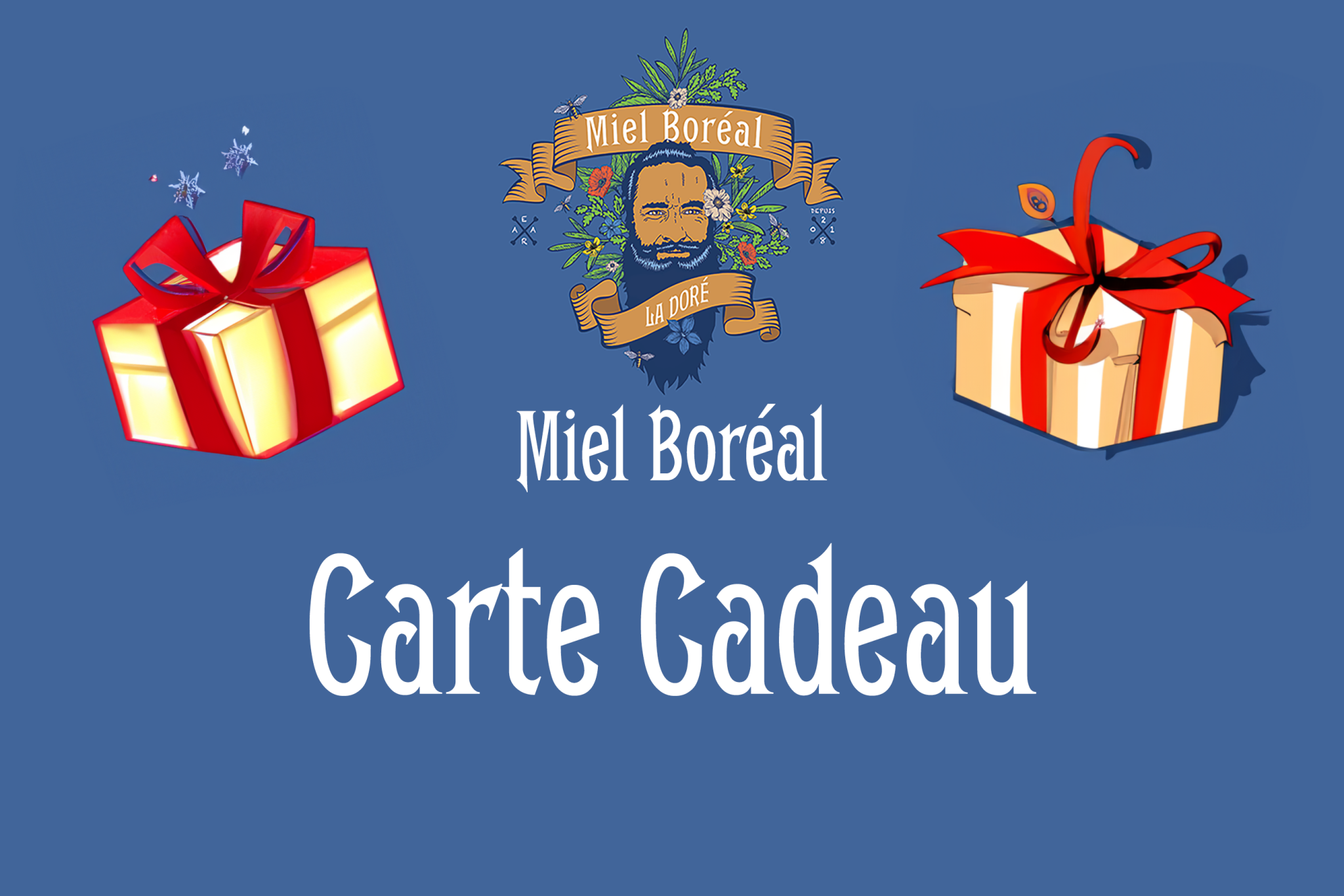 Carte Cadeau pour amateurs de miel brut ! Miel Boréal